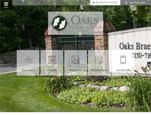 Tablet Screenshot of oaksbraemar.com